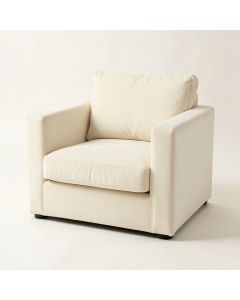Harbor Bend Upholstered Armchair - Cream (synthetic illustration; no displayed measurements)