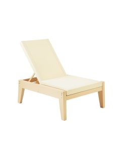 Dune Bend Outdoor Lounge Chair - Cream (synthetic illustration; no displayed measurements)