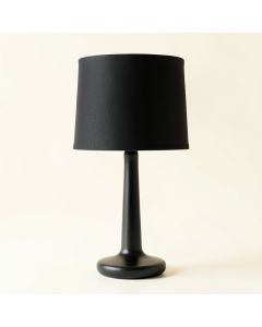 Slate Branch Table Lamp With A Plain Fabric Shade - Black (synthetic illustration; no displayed measurements)