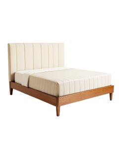 Flaxt Channeled Upholstered Standard Bed (synthetic illustration; no displayed measurements)