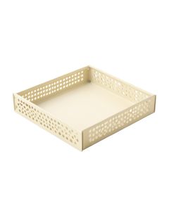 Fern Canyon Empty Under-Desk Cable Tray - Ivory (synthetic illustration; no displayed measurements)