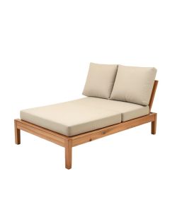 51.18 '' Wide Outdoor Patio Daybed With Cushions (synthetic illustration; no displayed measurements)