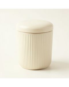 Reed Dale Storage Canister With Lid - Cream (synthetic illustration; no displayed measurements)
