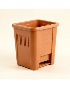 Heath Bend Closed Garden Compost Bin - Terracotta (synthetic illustration; no displayed measurements)