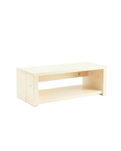 Brook Canyon Narrow Outdoor Storage Bench - Ivory