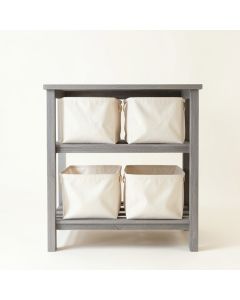 Spruce Bridge Laundry Sorting Station With Plain Removable Bags - Gray (synthetic illustration; no displayed measurements)