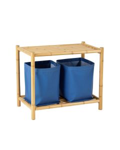 Elm Dale Laundry Sorting Station With Plain Removable Bags - Blue
