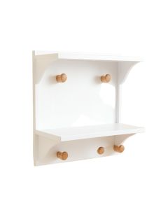 Ash Arc Wall-Mounted Entryway Organizer Shelf