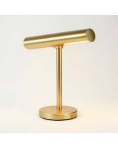Kristina 23 '' Gold Desk Lamp With Usb (synthetic illustration; no displayed measurements)