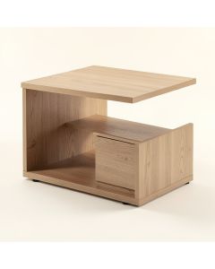 Clearwell Floor Shelf Coffee Table With Storage (synthetic illustration; no displayed measurements)