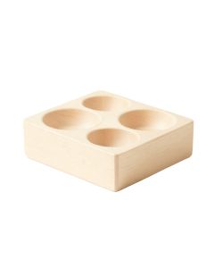 Moss Bend Pet Feeding Stand With Two Plain Empty Bowls - Ivory