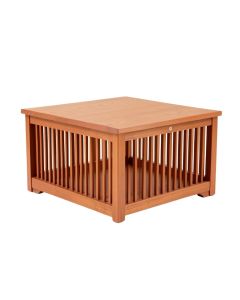 Clay Bridge Empty Furniture-Style Pet Crate - Terracotta