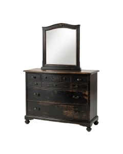 Lockridge 9 Drawer Chest With Mirror (synthetic illustration; no displayed measurements)