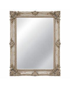 Rectangle French Victorian Venetian Distressed Accent Mirror