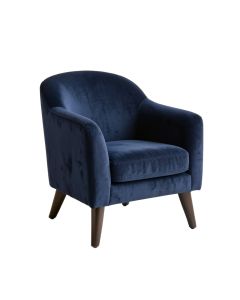 Maple Bend Upholstered Armchair - Navy (synthetic illustration; no displayed measurements)