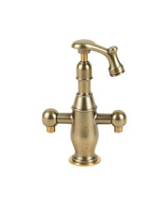 French Country Centerset Bathroom Faucet With Brass Pop-Up Drain