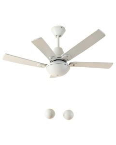 37 '' Slemp 3 - Blade Flush Mount Ceiling Fan With Remote Control