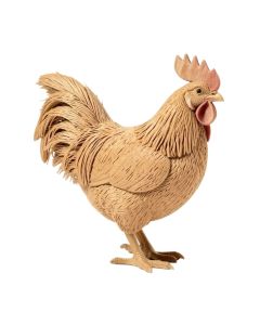 Popovich Sisal Rooster With Raffia Tail