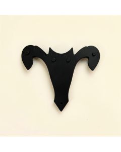 Lucky Twins Wood Adornments Wall Decor (synthetic illustration; no displayed measurements)