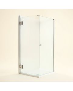 Aqua 48 '' W X 58 '' H Hinged Semi-Frameless Tub Door (synthetic illustration; no displayed measurements)