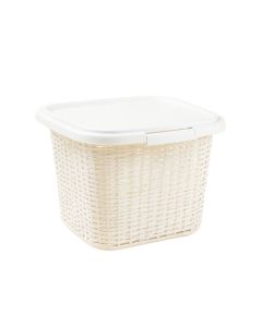 Olive Bend Laundry Hamper - White (synthetic illustration; no displayed measurements)
