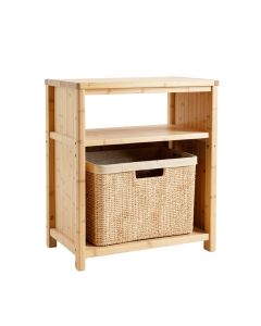Fern Bluff Freestanding Pull-Out Hamper Cabinet - Beige