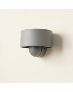 Spruce Branch Wall Sconce Mounted On A Plain Wall - Gray (synthetic illustration; no displayed measurements)