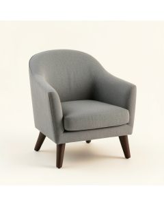 Dune Brook Upholstered Armchair - Gray (synthetic illustration; no displayed measurements)