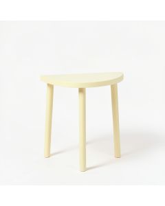 Summit Arc Compact Balcony Table - Cream (synthetic illustration; no displayed measurements)