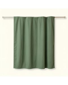 Glen Bend Shower Curtain Hanging Flat From A Plain Rod - Green (synthetic illustration; no displayed measurements)