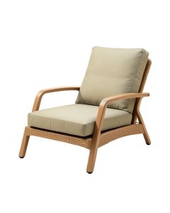 Kassiopeia Patio Chair With Sunbrella Cushions (synthetic illustration; no displayed measurements)