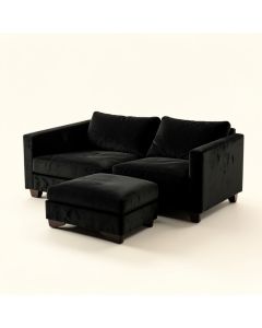 Shirlee 83.86 '' Wide Velvet Reversible Sofa & Chaise (synthetic illustration; no displayed measurements)