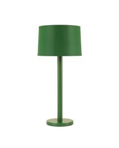 Vale Dale Floor Lamp With A Plain Fabric Shade - Green