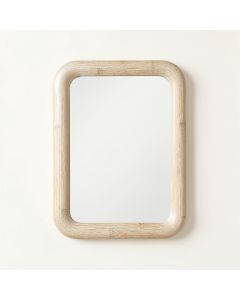Linden Arc Framed Wall Mirror - White (synthetic illustration; no displayed measurements)