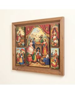 Mexican Fiesta ! 5 Piece Painting On Wrapped Canvas Set (synthetic illustration; no displayed measurements)