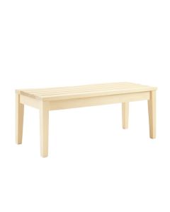 River Brook Indoor Bench - Ivory (synthetic illustration; no displayed measurements)