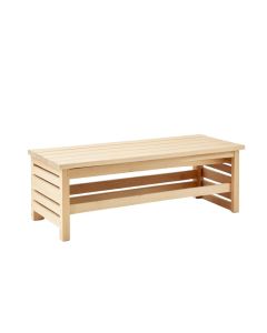 Shore Bend Narrow Outdoor Storage Bench - Beige