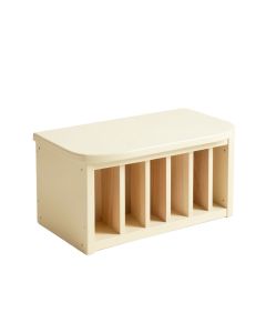 Aspen Dell Shoe Storage Bench - Cream