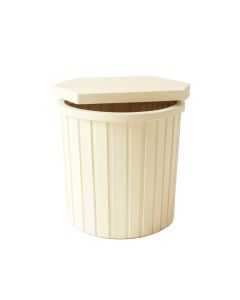 Slate Brook Closed Garden Compost Bin - Cream (synthetic illustration; no displayed measurements)