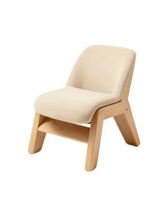 Khachadur Solid Wood Stacking Side Chair In Beige (synthetic illustration; no displayed measurements)