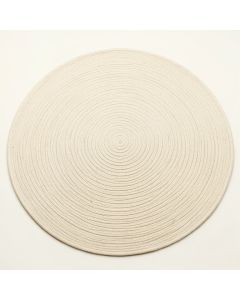 Linden Crest Round Area Rug - Cream (synthetic illustration; no displayed measurements)