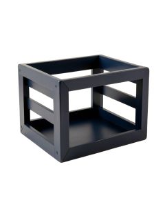 Shore Bridge Empty Furniture-Style Pet Crate - Navy