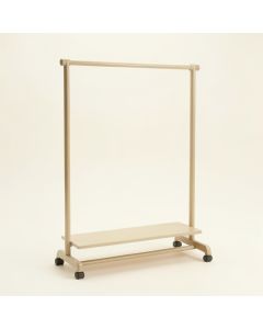 Linden Bend Empty Garment Rack - Beige (synthetic illustration; no displayed measurements)