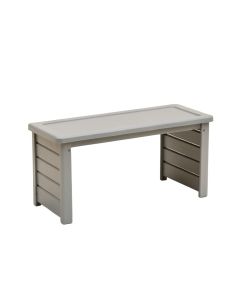 Willow Branch Narrow Outdoor Storage Bench - Gray (synthetic illustration; no displayed measurements)