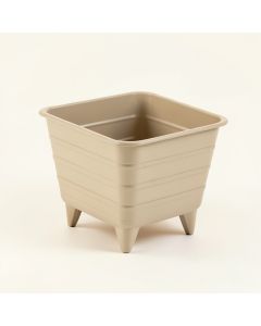 Reed Crest Empty Raised Planter - Beige (synthetic illustration; no displayed measurements)