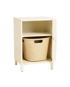 Juniper Canyon Freestanding Pull-Out Hamper Cabinet - Ivory (synthetic illustration; no displayed measurements)