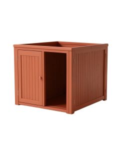 Ridge Bridge Empty Furniture-Style Litter Enclosure - Terracotta
