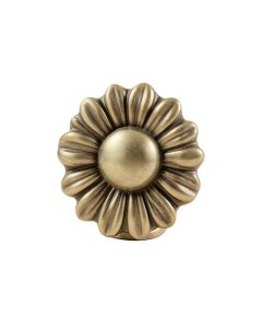 Solid Brass Sunflower Push Button