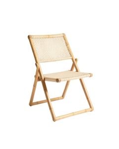 Sage Bridge Folding Outdoor Chair - Ivory (synthetic illustration; no displayed measurements)