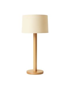 Sage Arc Floor Lamp With A Plain Fabric Shade - Beige